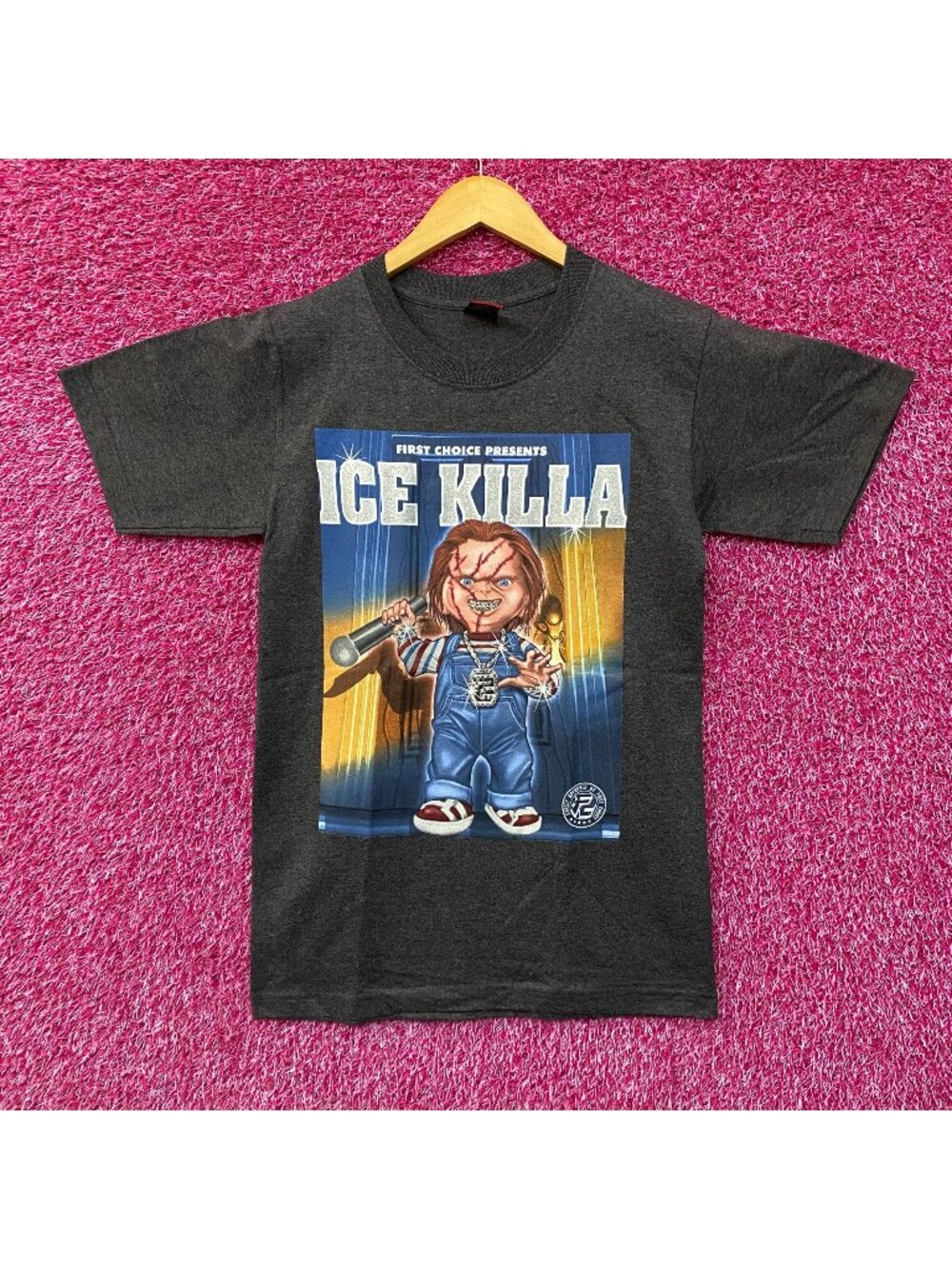 Chucky First Choice Presents Ice Killa Rhinestone T-Shirt Small